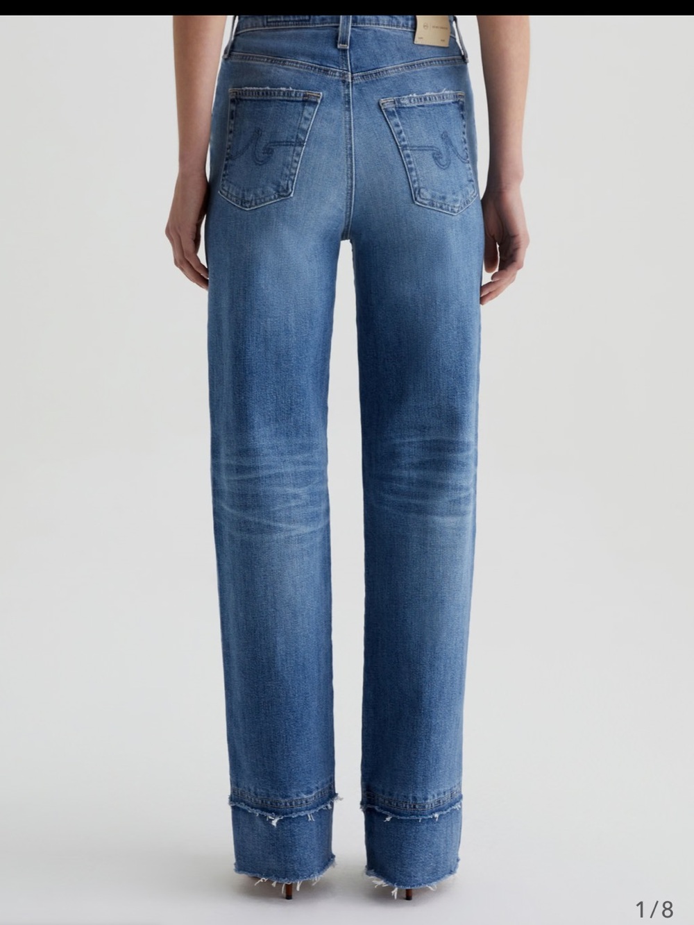 NWOT AG kora 16 years postcard High-Rise Wide-Leg Blue Women’s Jeans - Picture 7 of 16